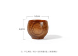 Home Wooden Craft Mini Tea Cup 50ml Coffee Mug