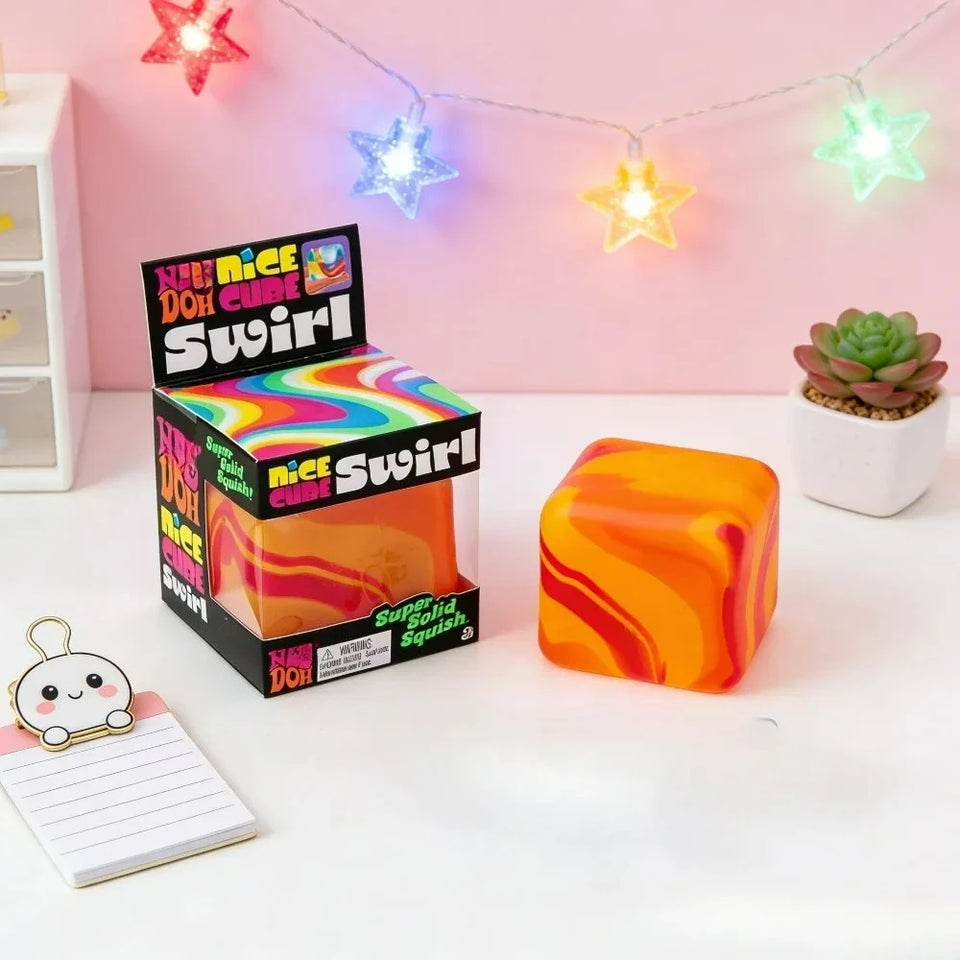 2026 NeeDo# Nice Cube Sensory Squeeze Toy with Super Solid Squish Stress Relief Anxiety Sensory Tool - 2.17" Cube New