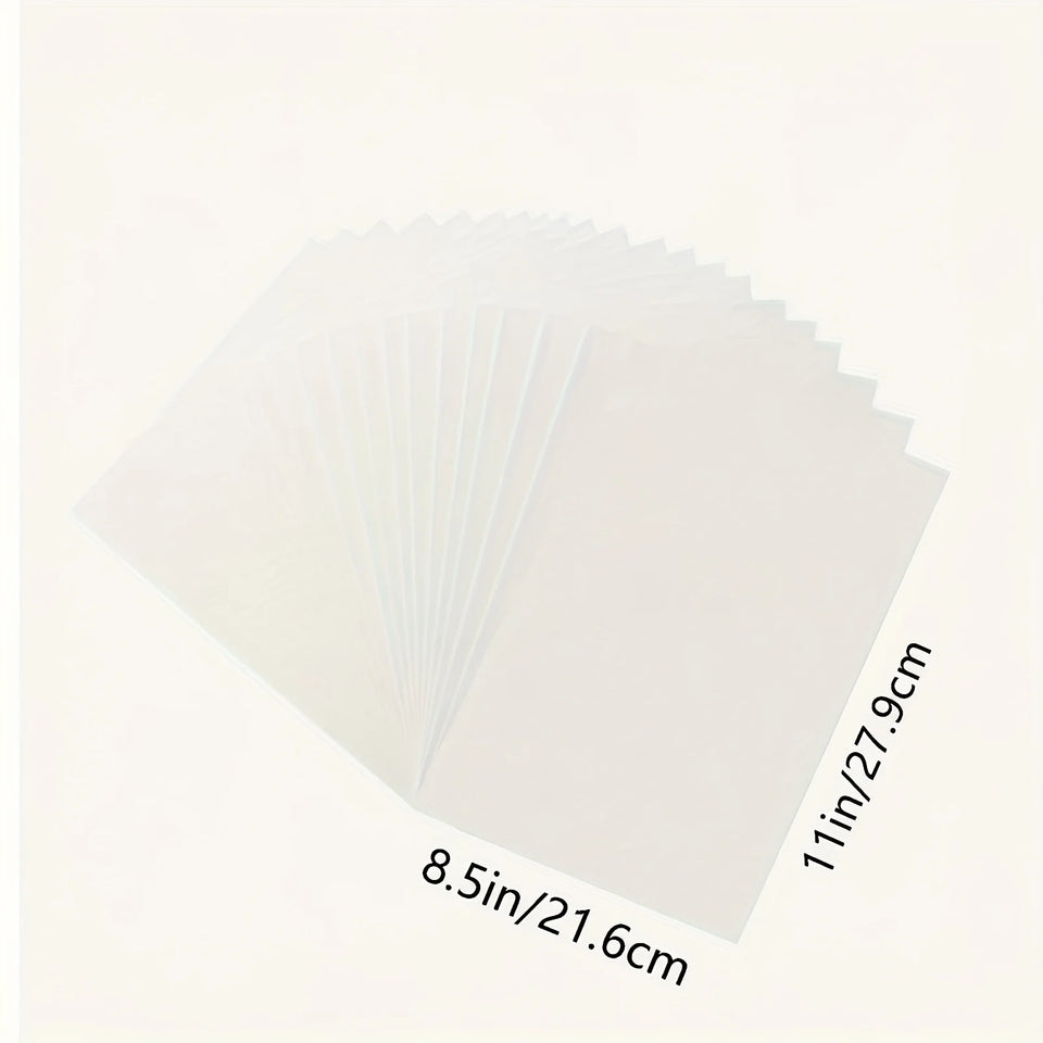 Premium Printable Vinyl Sticker Paper for Inkjet and Laser Printer - 50 White Matte Sticker Paper Waterproof