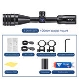 Tactical 4-16x44 AOE Scope Hunting Scopes Tactical Airsoft Luneta Para De Caça Red Green Illuminated Sight