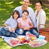 50 Pieces Disposable Food Cover Plastic Wrap Food Grade Fruit And Vegetable Plastic Bags Elastic Plastic Bags Kitchen Organizer