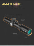 1-5x24 SFP LPVO Hunting Scope Tactical Optics Scope Hunting Sight Number Reticle Hunting