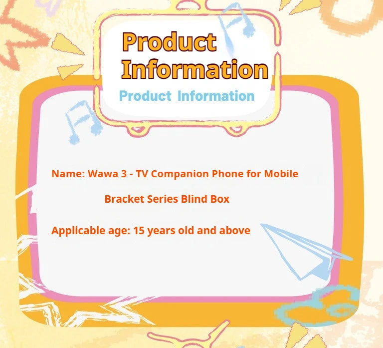 Baby Three Foldable Phone Stand Blind Box Cute Animal Desktop Holder For Watching TV Desk Decor Surprise Collectible Toy