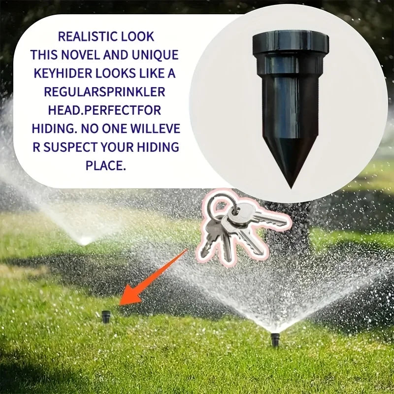 Realistic Underground Watering Can Garden Key Hider Durable Plastic Key Safe for Outdoor Garden Security No Battery Needed