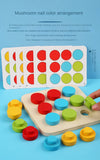 Children's Early Learning Puzzle Interactive Toys, Mushroom Nail Game, Intelligence Puzzle, Color Recognition