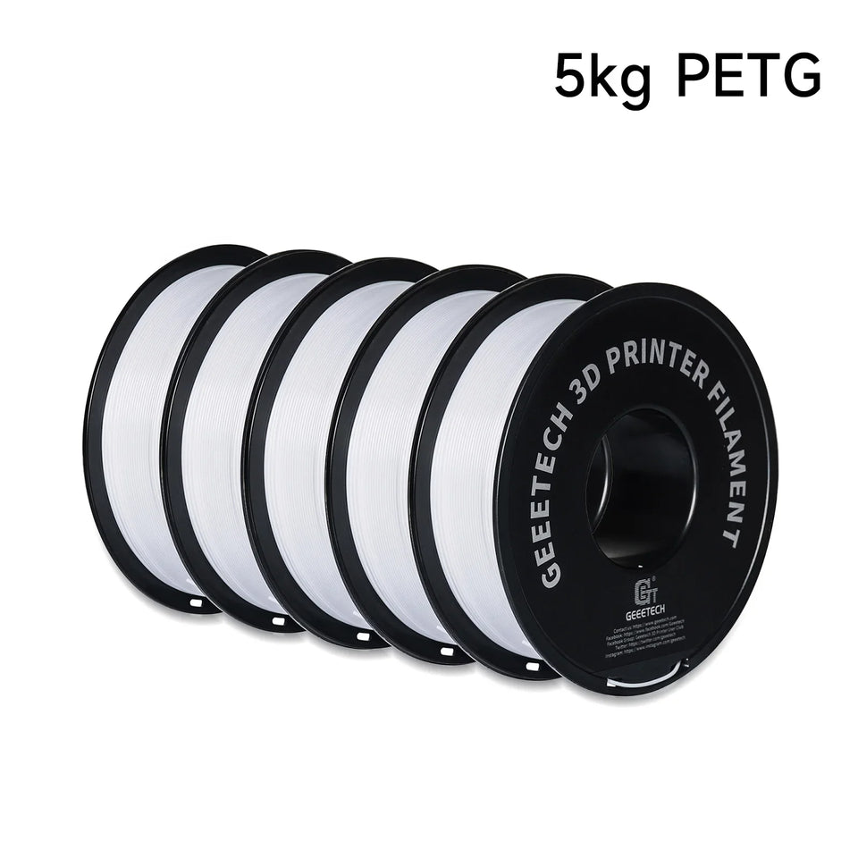Geeetech 5kg PETG 1.75mm Filament 3d print wire Vacuum Packaging Local Warehouses Colorful Plastic for most FDM 3D printer