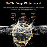 POEDAGAR Luxury High Quality Watches for Men Sport Quartz Leather Man Watch Waterproof Luminous Date Week Men's Watch Male Reloj