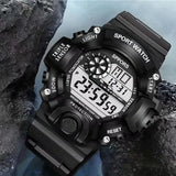 Electronic watch, stylish and simple outdoor large dial, multi-functional sports electronic watch