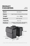 WEST BIKING Bicycle Bag 36L Multifunctional Saddle Bag Waterproof MTB Bike Rack Bag Travel 2 In 1 Big Capacity Bicycle Rear Bag