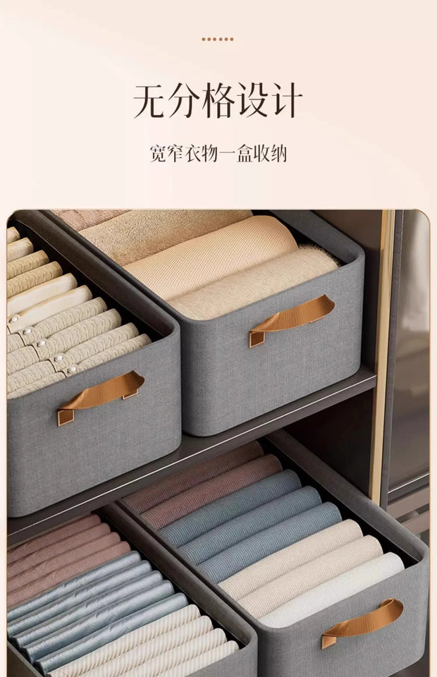 Premium Closet Organizer Box for Clothes And Pants - Layered Storage Basket for Neat Wardrobe Home Must-Have