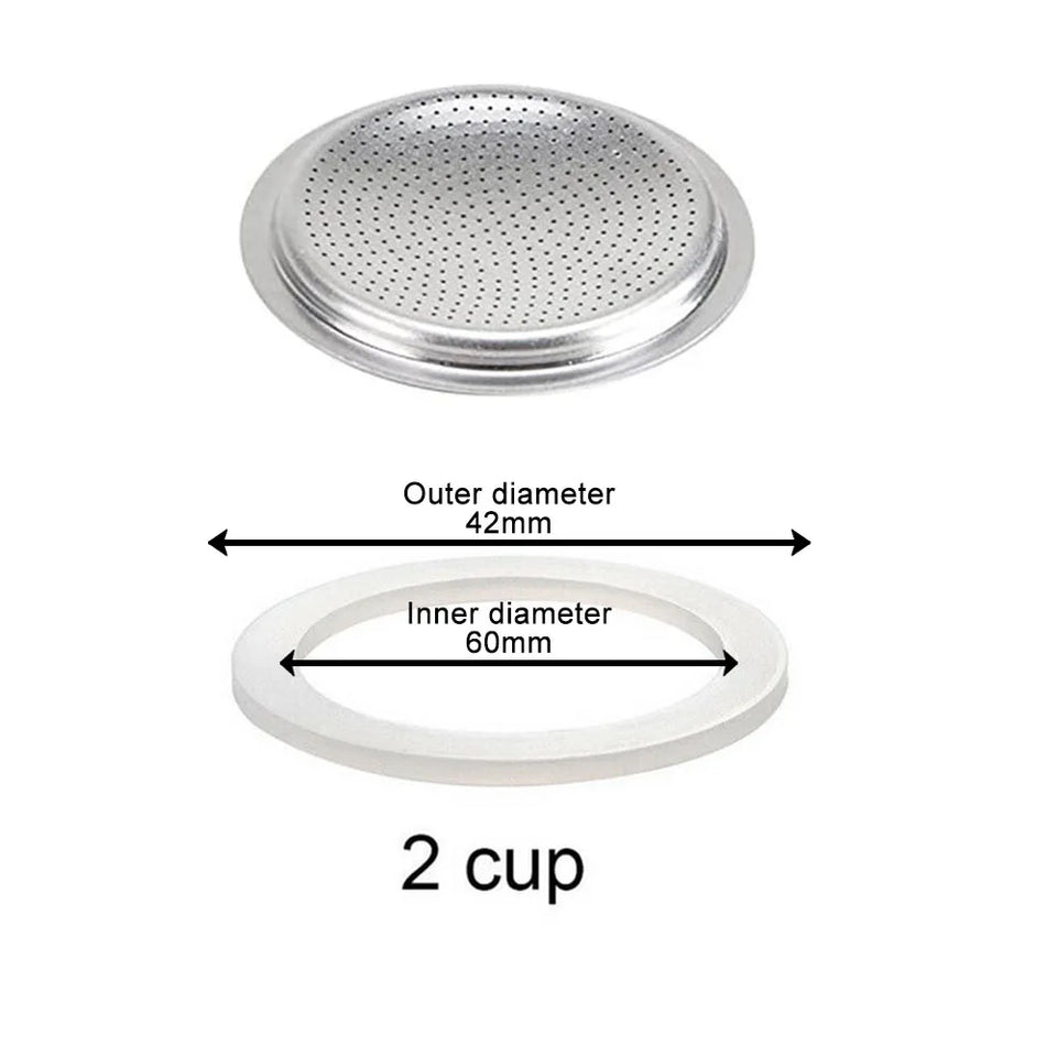 Coffee Rubber Sealing Ring Gasket Washer Gasket Replacenent Cups Rings For Moka Pot Espresso Coffee Makers Kitchen Supplies