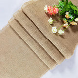 Natural Burlap Table Runner Farmhouse Jute Fabric Kitchen Coffee Tablecloths for Wedding Aisle Carpet Garden Outdoor Decorations