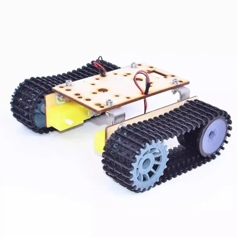 Alloy Robotic DIY Car Chassis DIY Car Robot With TT Motor Set 1 Layer RC Tank Chassis Building Block Motor 3-9v Crawler Smart