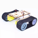 Alloy Robotic DIY Car Chassis DIY Car Robot With TT Motor Set 1 Layer RC Tank Chassis Building Block Motor 3-9v Crawler Smart