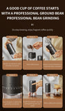 New Portable USB Electric Coffee Bean Grinder 40 Gears External Adjustable Rechargeable Grinders Household Mini Coffee Machine
