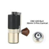 HAVMORE Upgrade Manual Coffee Grinder CNC Professional Stainless Steel Diamond Adjustable Manual Burr Coffee Bean Grinding