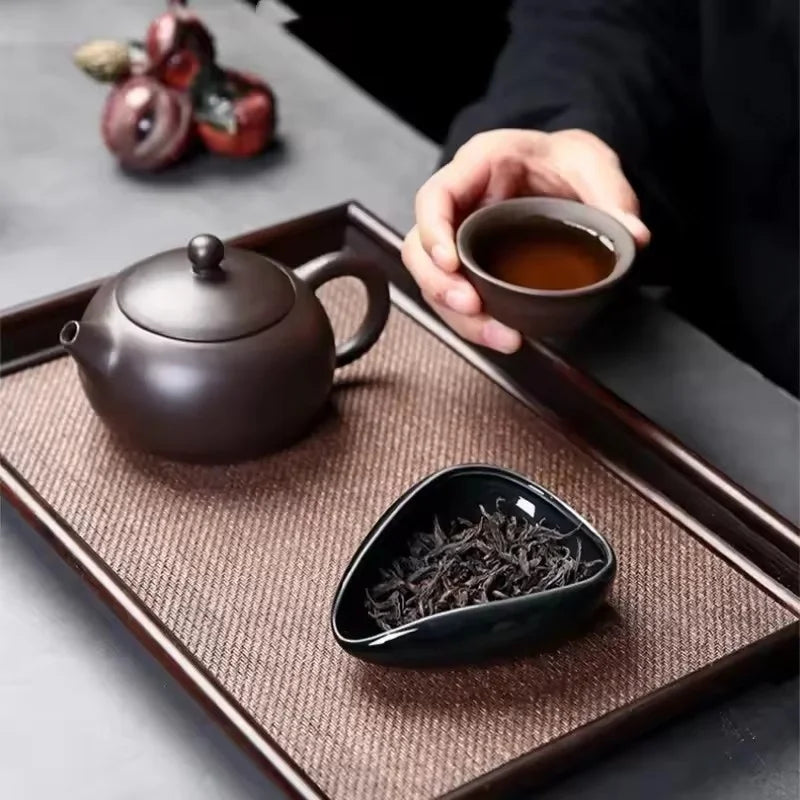 Coffee Bean Dosing Cup Ceramic Dosing Vessel Measuring Tray Kit for Coffee or Tea, Espresso Accessories