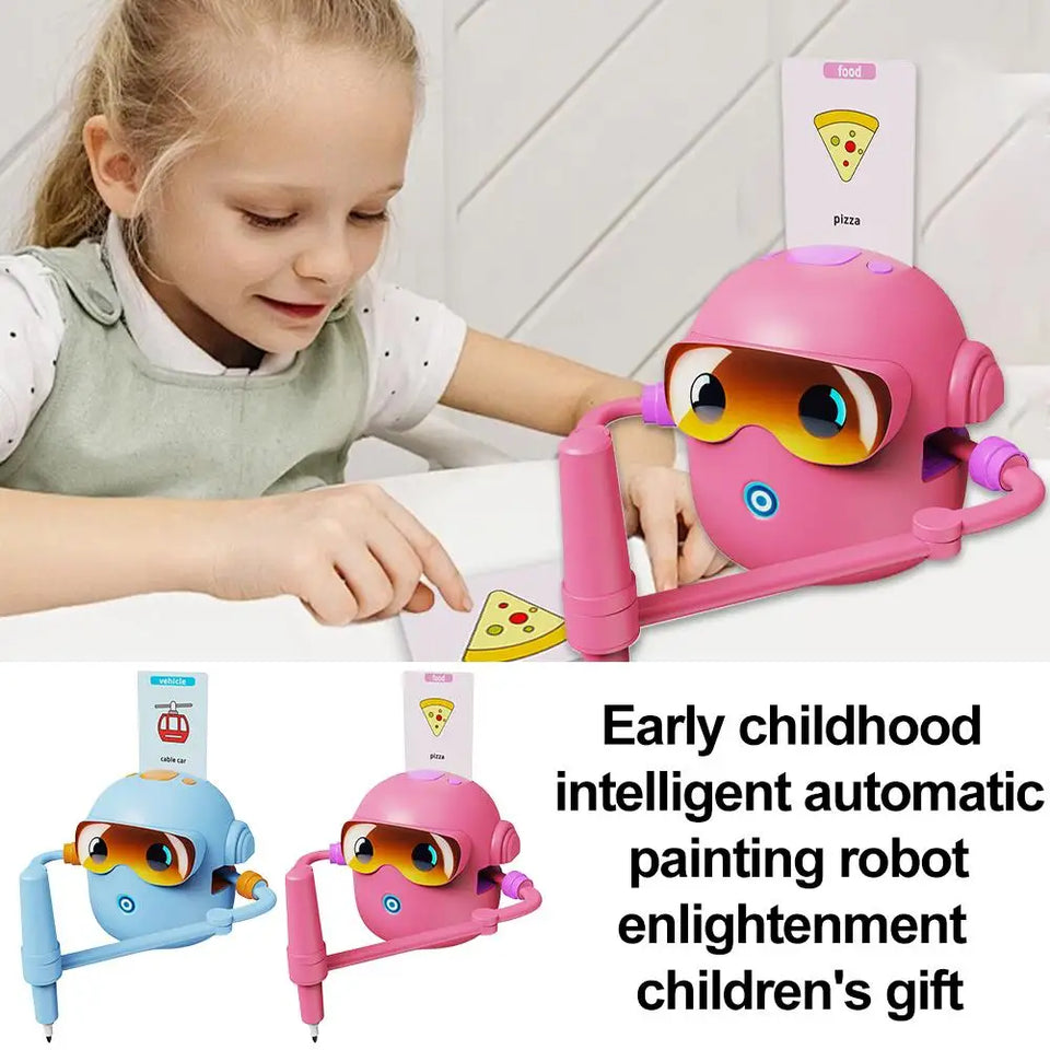 Voicebots Drawing Robot For Kids Voice Interactive Educational Drawing Machine Magic Painting Robot Gift For Boys Girls