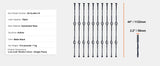 SucceBuy Staircase Metal Balusters Galvanized Decorative Banister Spindles with Hollow Baskets Spiral Stair with Shoes Screws