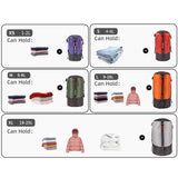 Lightweight Compression Stuff Sack 1-2L Waterproof Polyester Compression Bag Storage Bag for Camping Hiking Backpacking