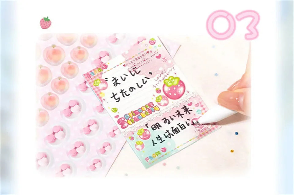 New 1Style 72Pcs/bag Good Mood Maker Cut Film Sticker Book Handbook Scrapbook Phone Case Photo Frame Calendar DIY