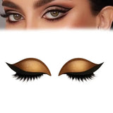 Eyeshadow And Eyelash Stickers, Lazy Eye Shadow Eyelash Patch, 2-in-1 Reusable Eye Makeup Stickers Self-Adhesive Quick Makeup