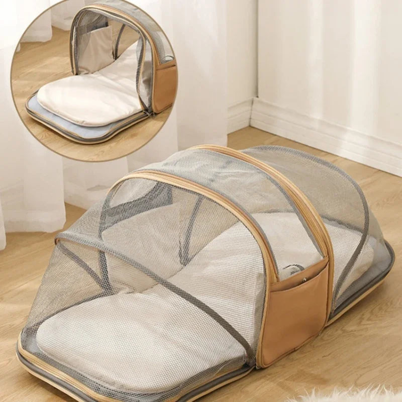 Carrier for Small Dogs Backpack with Handle Multifunctional Breathable Tent Pet Single Bag