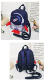 Childrens Anti Slip Backpack 1-3Years Old Space Rocket Towing Rope Kindergarten Backpack Childrens Early Education Bag New Model