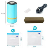 Electric Air Pump for Vacuum Bags Portable USB Mini Vacuum Sealer Rechargeable Food Vacuum Packaging Sealing Machine for Home