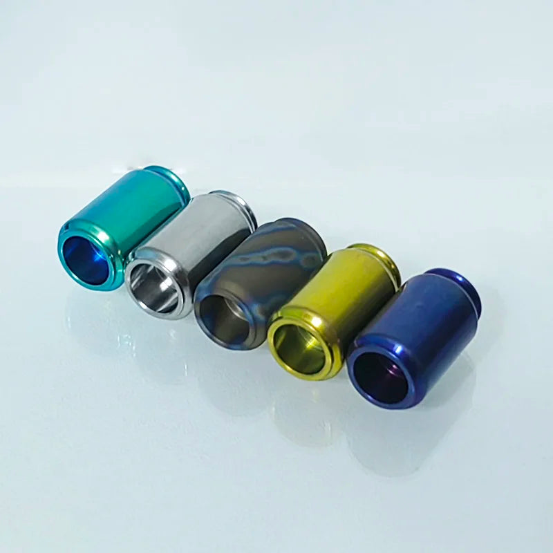 Titanium Alloy Cola Can Titanium Holy Grail Paracord Beads Knife Lanyard Bead Fidget Spinner Push Slider EDC Accessories