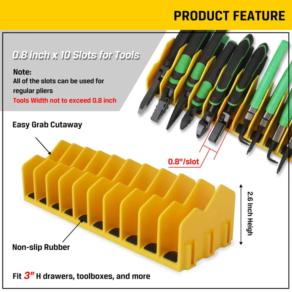 Plier Organizer Plier Holder and Cutter Organizer Sturdy Plier Storage Holder Tools Set Toolbox Storage for Cutters Hammers Hand