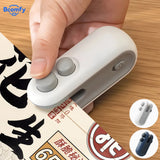 Mini Plastic Bags Sealer Portable Heat Sealing Machine for Snacks 2-in-1 Rechargeable Handheld Food Package Heat Sealer