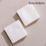 StoBag 200pcs Wholesale Cotton Paper White Packaging Bags Small Heat Sealing for Tea Coffee Powder Storage Pouches Portable
