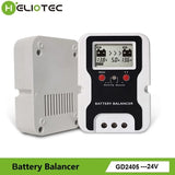 HELIOTEC 24V LED Display Battery Equalizer 2 x 12V Flood AGM Lead Acid Battery Bank Voltage Active Balancer Discharge Regulator