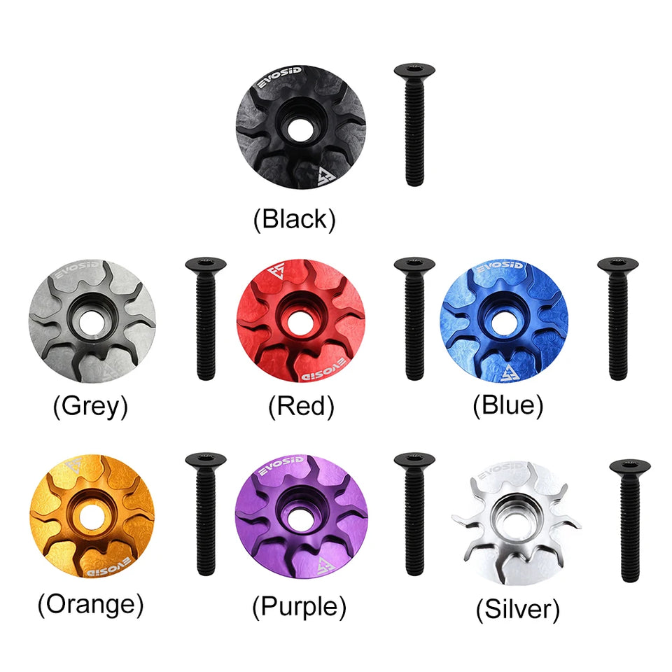 MTB Road Bike Stem Headset Top Cap Cover Aluminium Alloy Bike Headset Cover for Fork Head Tube Cycling Accessories