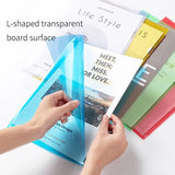 10 to 30 PCS A4 File Folder Desk Organizer Stationery Clear Folder for Documents Office school supplies