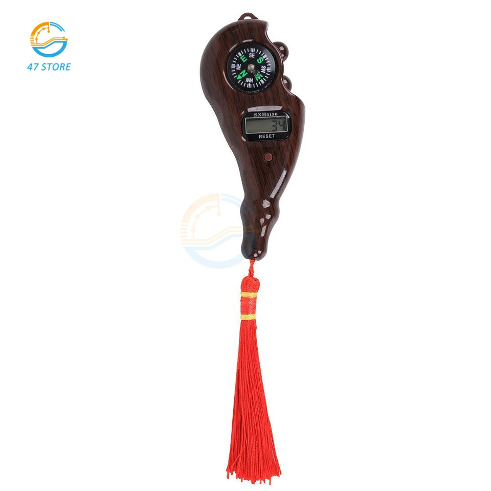 Electronic Digital Electronic Tally Counter with Compass Tassel Finger Game Toy Manual Reset Decompress Relax Tool LCD Register