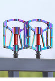 WEST BIKING Bicycle Pedal Three Bearing Aluminum Alloy Pedal Mountain Bike Road Bike Pedal Color Bike Accessories