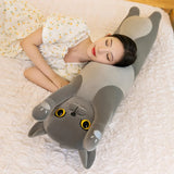15 Styles 50-150cm Long Cat Plush Toys Stuffed Soft Pause Office Dog Doll Bed Sleepping Pillow Home Decor Birthday Girls Gifts