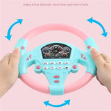 Children Eletric Simulation Steering Wheel Toys Gifts Light Sound Musical Stroller Simulate Driving Car Vocal Toy for Kids