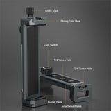 LEAPLIGHT Universal Aluminum Tablet Phone Stand Holder Clip Tripod Adjustable Bracket for Phones Ipro Tablets Tablet Holder