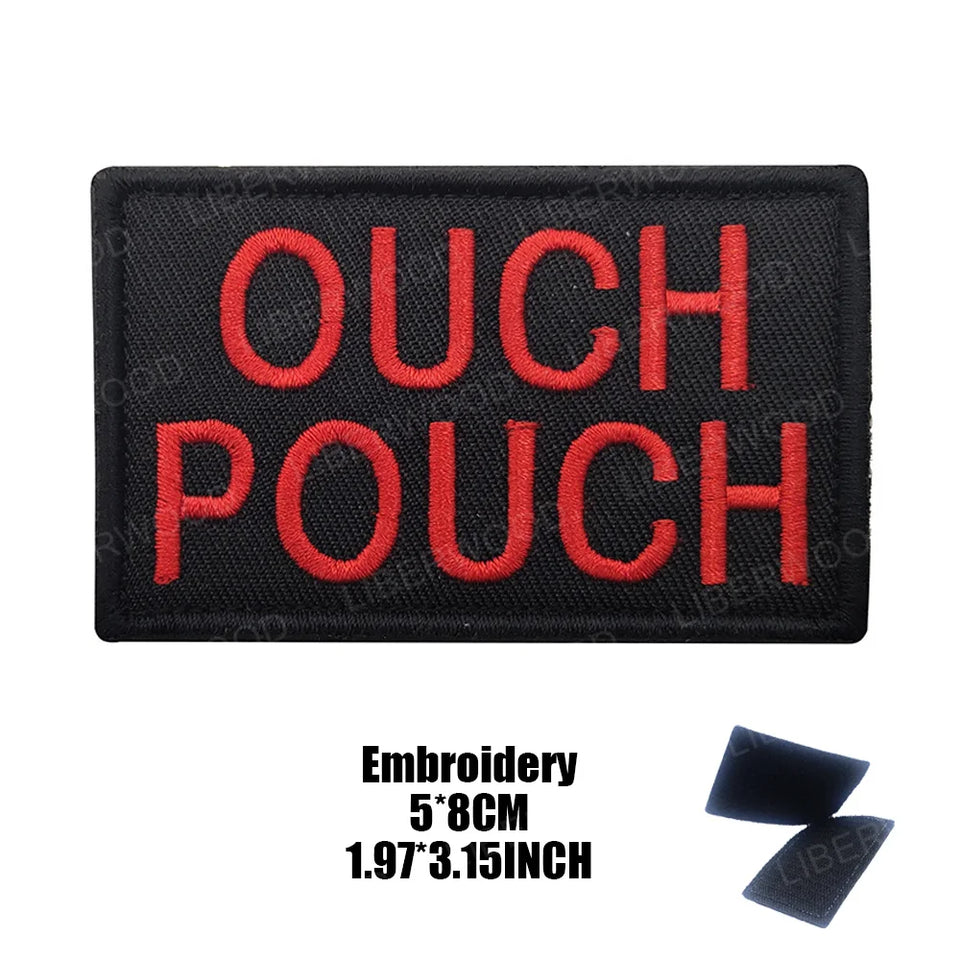 Funny But Did You Die Tactical Patches Embroidered Applique Fastener Hook & Loop Emblem Ouch Pouch Badge Patch for Caps Bag Vest