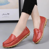 Women Flats Ballet Shoes Woman Cut Out Leather Breathable Moccasins Women Boat Shoes Ballerina Ladies Casual Shoes