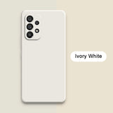 Official Square Liquid Silicone Phone Case for Samsung Galaxy A13 A23 A33 A53 A73 5G Soft Waterproof Mobile Back Covers Carcasas