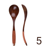 Coffee Handmade Hand-made Catering Scoop Wood Tableware Kitchen Tool Soup Spoon Wooden Spoon Cooking Utensil