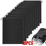 Non-woven Shoe Travel Pouch Portable Tote Drawstring Storage Bag Organizer Travel Accessories Pouch Drawstring Bag