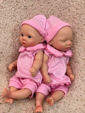 AnjoDoll 10Inch Silicone Girls Whole Body Soft Solid Silicone Reborn Doll Handmade Painted Washable Play Dolls Toys For Gifts