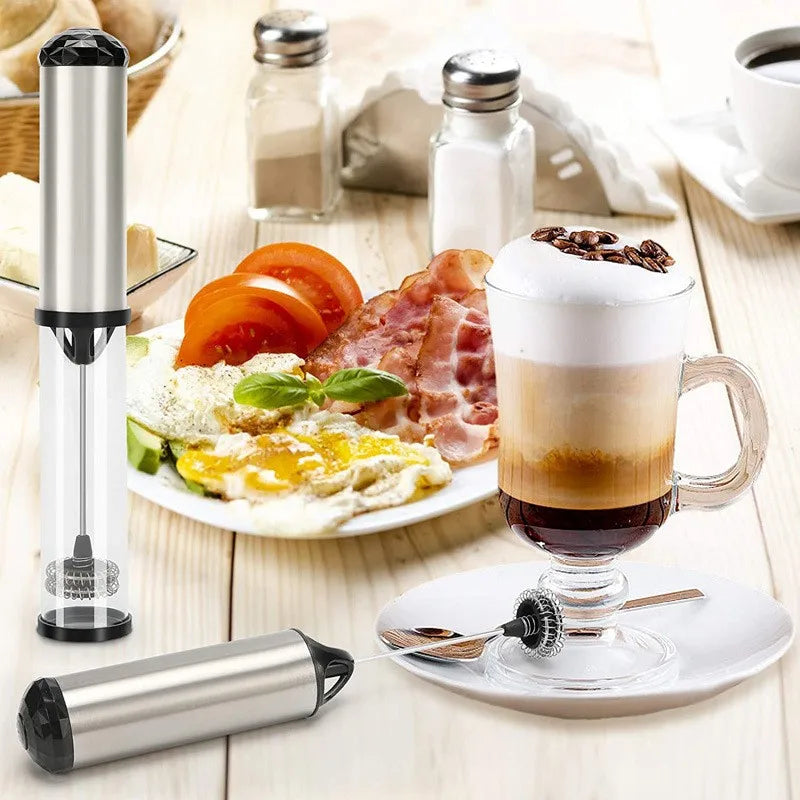 Electric Milk Frother Handheld Mini Foamer Coffee Maker Egg Beater for Chocolate Cappuccino Stirrer Portable Blender Whisk Tools