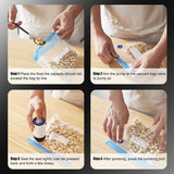 handheld vacuum sealer for Food Storage，Portable  vacuum sealer，Avoid cross contamination of food+ 50  vacuum seal bags