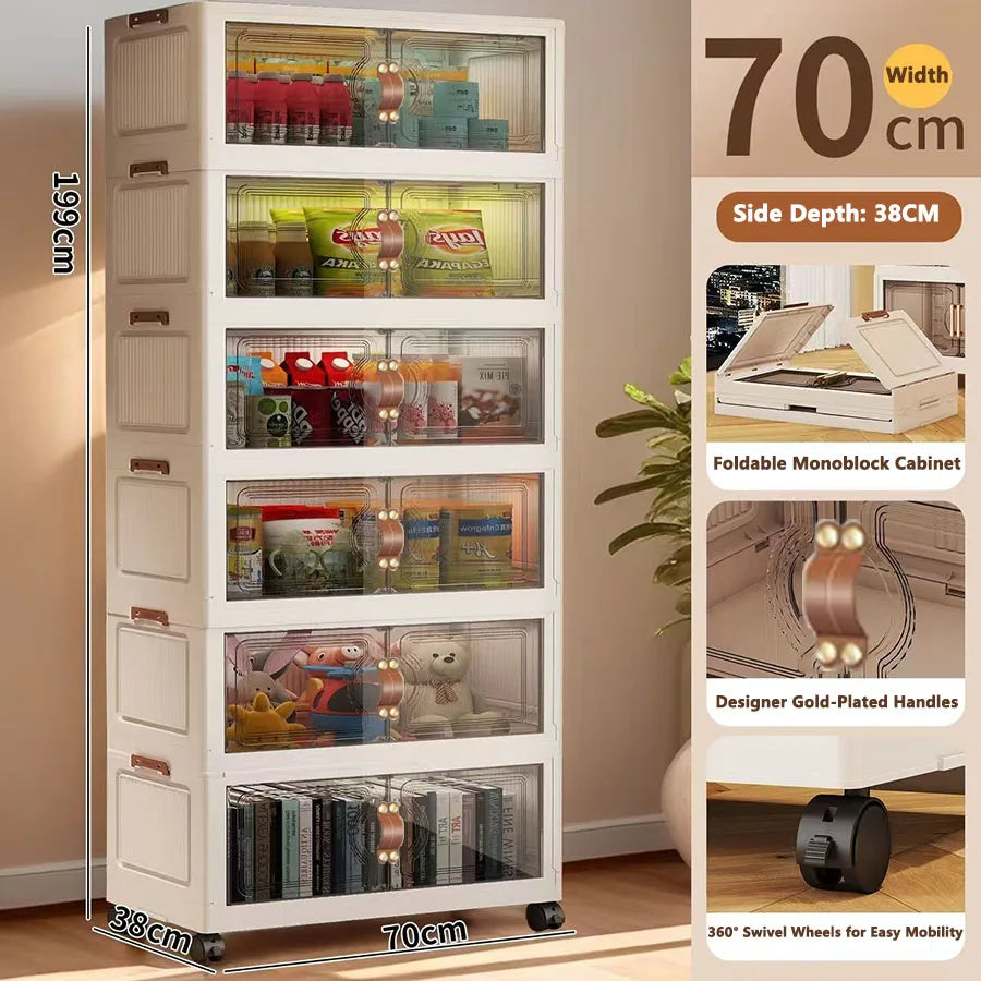 Multilayer Storage Closet Organizer for Multi-scene Use Home Organization Solution for Closets Pantry Or Garage